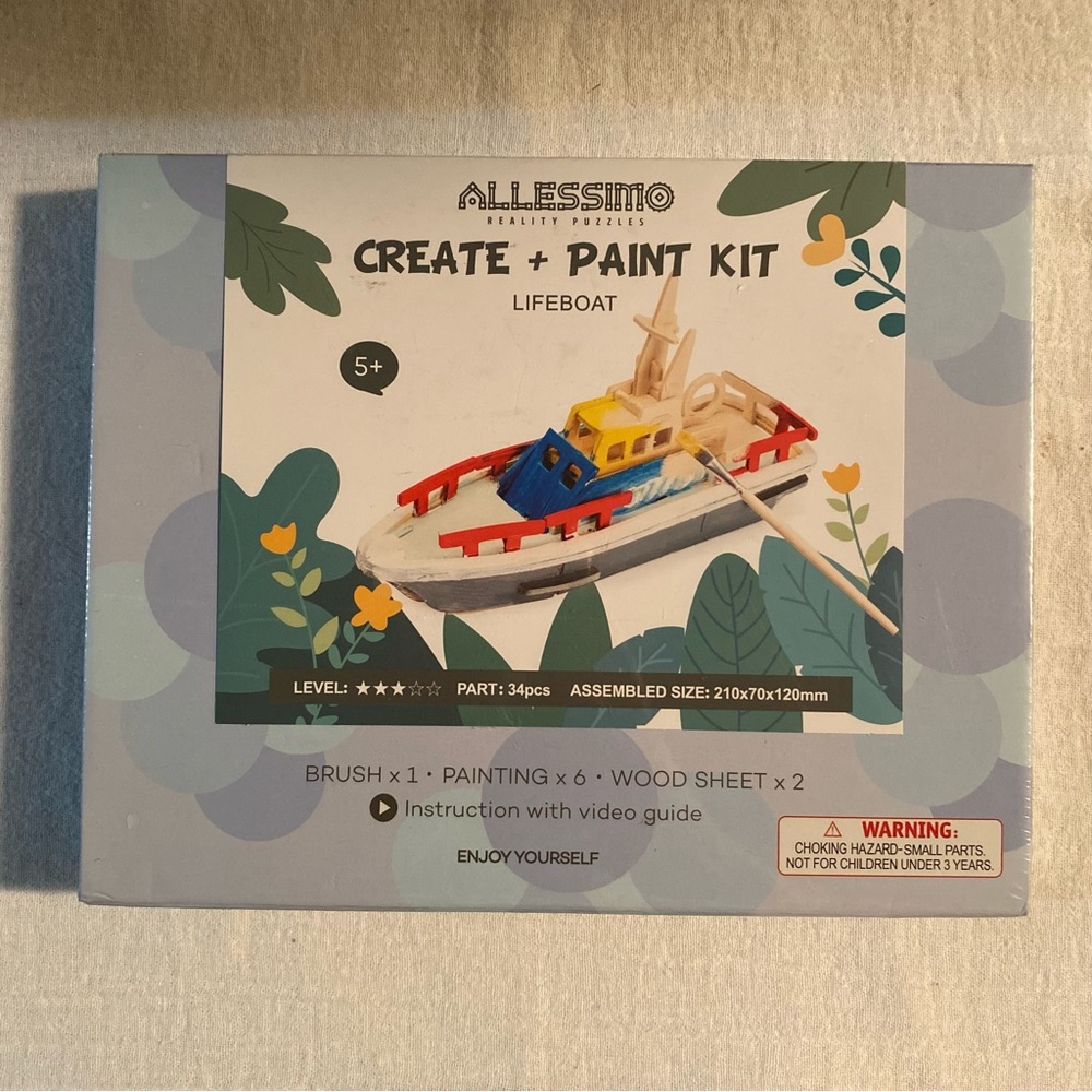 Allessimo Create + Paint Kit Lifeboat